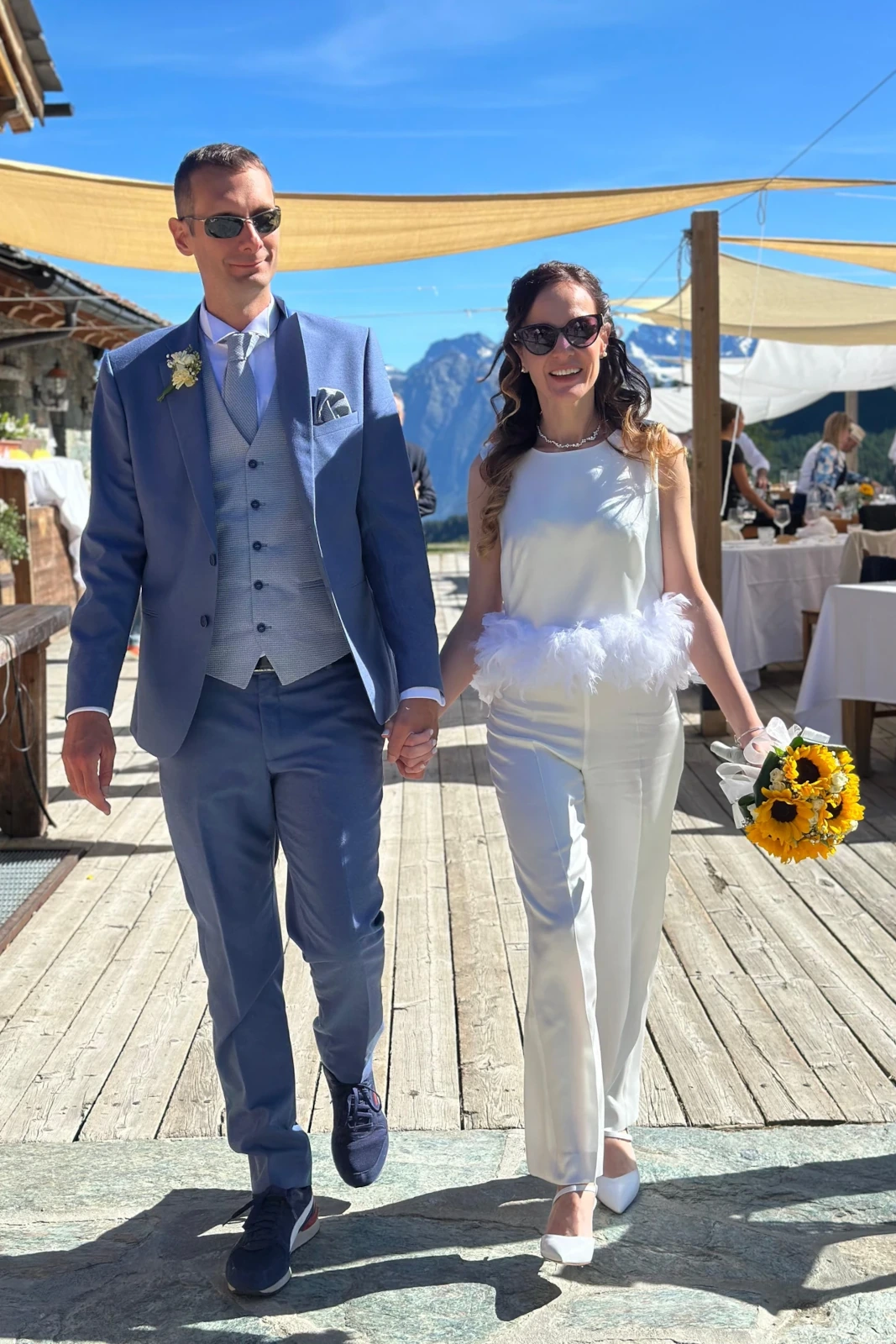 Il secondo look: pronta per i festeggiamenti