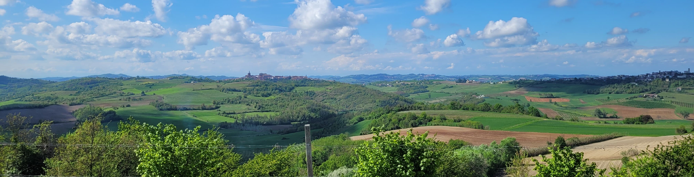 Panorama Cuccaro Monferrato da atelier abiti da sposa e cerimonia su misura ad Alessandria